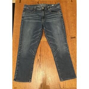American Eagle High Rise Jegging Crop Super Stretch Size 12 Vintage